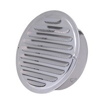 스테인레스 스틸 외벽 그릴 원형 덕트 환기 80mm/100mm/120mm/160mm 바브 디자인 에어 벤트 후드, 02 100mm