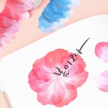 꽃잎 마스킹테이프 스티커/127937/데코 디자인 만들기 꾸미기, 보라