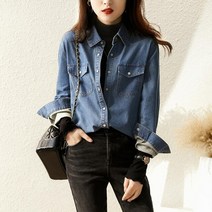 [리즈무드] 리퓨 루즈핏 데님 셔츠