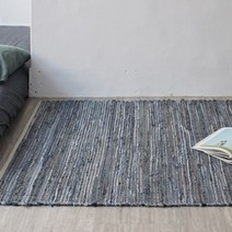 아트박스/홈앳 데님 우븐 코튼 러그 (블랙) M 140x200cm