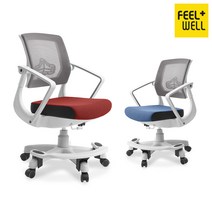 필웰 코모도 화이트 무회전 학생의자 (발받침) CH9516, 블랙