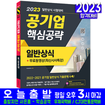 공기업 일반상식 핵심공략(채용 취업 시험 교재 책 2023, 시대고시기획