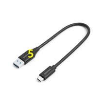 20CM TYPE-C 남성-남성 카메라 SSD SSD 데이터 케이블 (삼성 T5 T7 SSD 용), 0.2 메터, 1개, AHD4-5