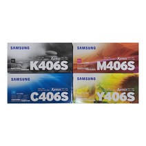 삼성정품토너 CLT-K406S/C406S/M406S/Y406S, 1개, 노랑(CLT-Y406S)
