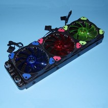 JUULASEN 240mm 컴퓨터 워터 쿨러 라디에이터 열교환기 증발기 알루미늄 고밀도 핀 필름 G1/4, 01 L 240mm