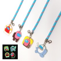 어몽어스 야광 마스크스트랩 왕고리 유치원 유아 어린이 초등학생 마스크줄