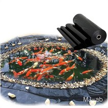까만 방수 방수포 물고기 연못 안대기 간격 0.3mm 폴리에틸렌 물자 유효한 각종 크기, 8x12m
