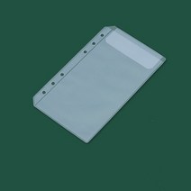 A6 예산 바인더 커버 10 개 투명 현금 봉투 방수 PVC 지퍼 가방 예산, 10 pvc bag