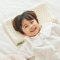 슬립스파 GOLS 오가닉 아기 유아 어린이 베개 신생아 짱구 두상 키즈 아동 라텍스, [GOLS] 유아굴곡, 라누비오 커버