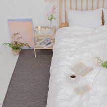 프렌치 러그 헤링본 차콜 100xL러그 카페트 원형러그 홈데코 전기장판 발매트 방수러그 인테리어카페트 욕실매트 주방매트 침실러그 거실카페트, 본상품