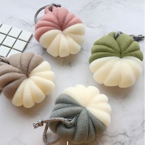 플라워 샤워볼 목욕 브드러운 버블 거품 1P 브라운