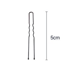 올림머리 똥머리 업스타일 U핀 실핀 5cm 100개 세트