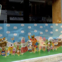 칼라안개시트_캐릭터월드 숲속의친구_A01_W90xH90cm