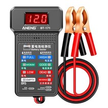 자동차 배터리 테스터 100-2000CCA 12V 부하 자동 크랭크 충전 시스템 교류발전기 분석기, 한개옵션0