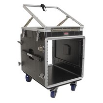 Gator 케이스 경량 ATA 몰드 콘솔 랙 케이스 12U 팝업 상단 및 10U 사이드 (GRC-12X10 PU)