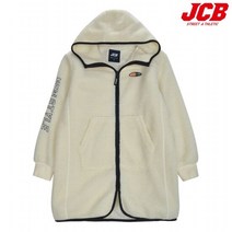 제이씨비 양털 후드 롱 집업 JBF9O604BSI