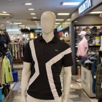 루이까스텔 여름 강력추천 남성 지그제그 면분할 카라 티셔츠 3MTTS420블랙 루이 777