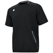 DESCENTE [S8121ZTS01] 데상트 우븐스트레치 바람막이 (검정) 반팔