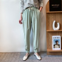 1+1 봄컬러 소프트 면 밴딩 배기핏 조거팬츠 6color