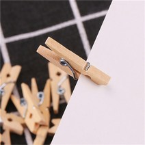 (주)트리 인천가정지사 사진 메모걸이 미니 나무집게 100p 인테리어 원목집게 (7395738)