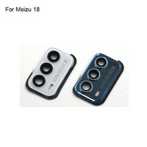 카메라렌즈 호환 컨버터 카메라용품Meizu 18 후면 카메라 유리 렌즈 + 커버 원형 하우징 부품 교체 용, 02 2 in 1 Blue