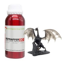RepRapper 201 ABSLike 3D 프린터 수지 고속 UV 경화 민감성 405nm 표준 광폴리머 수지 부서지지 않는 고정밀 및 낮은 수축 LCD 인쇄용 반투명 블랙 5, 500g Translucent Black, 500g Translucent Black