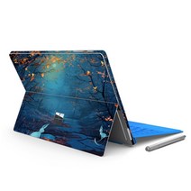 서피스독 Microsoft surface pro 9x8 surface go 3 뒷면 커버 스킨 스티커 프로텍터 용 3d 인쇄 비닐 스티커, 서피스 프로 8, qc 패턴 31