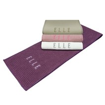 [엘르] ELLE 와플 극세사 스포츠 타올 등산 목수건 2종 사이즈, 인핑, 20x100cm