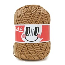 [니뜨]올리오 뜨개실(70g)(10+1) + 무료도안세트, 704_캬라멜