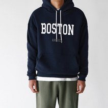 보스턴 나염 기모 후드티