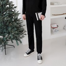 원타임 남성용 본딩기모 베이직 스판 팬츠