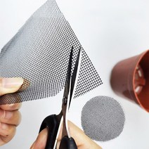 화분 깔망 (사각10p) 배수망 원예용 분갈이 흙 거름망, 10개