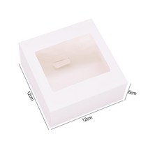 윈도우 블랙 화이트 웨딩 크래프트 종이 선물 상자 6 개 쿠키 사탕 가방 생일 파티 DIY 포장 용품, 03 Z03_01 6pcs