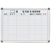 IQZ207926선영 화이트보드 외출현황보드 일반 600X900 (반품불가상품), 상세페이지 참조