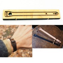 가죽카빙세트 공예 공구 Diy 가죽 팔찌 다이 커팅 나이프 금형 금속 중공 펀치 도구 패턴 24x240mm, Japanese steel