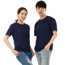 쿨론)기능성 곤색 라운드 반팔티셔츠 식당 가게티셔츠 단체유니폼 홀서빙복