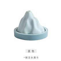 얼음틀 팬시 노르딕 설산 케이스 이유식 설편 식료품 실리콘 있음 뚜껑 급속 냉동기 2113626363, 블루 설산 얼음틀