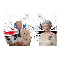 엘리자베스 여왕 찰스 플래그 기념 2 세와 킹 3 세 정원 야외 장식 파티, [02] 90x150