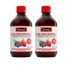 Swisse 스위스 얼티부스트 클로로필 엽록소 액상 보충제 믹스베리 맛 16.9oz(500ml) 2팩 Ultiboost Chlorophyll Liquid Supplement, 2개, 500ml