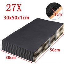 30x50cmx10mm 자동차 사운드 및 단열 코튼 엔진 방화벽 매트 소음 보닛 9 18pcs, 27pcs 30x50x1cm, CHINA