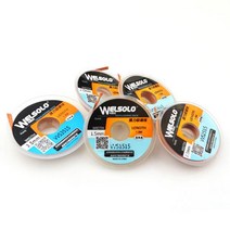 1.5 / 2 2.5 3/3.5mm m 5 ft 와이드 솔더 코어 리무버 납땜 제거 흡입 컵 플럭스 케이블, 03 2.5mm, 03 2.5mm