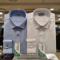 NC불광점 레노마 #기획특가 균일가# 화이트 블루 텐셀(모달) 구김 없는 다림질이 팔요 없는 깔끔한 슬림핏 셔츠 RMSSLP-951-5