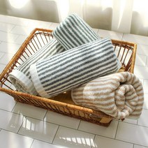 어메니티타올 선염 보카시 스트라이프 무형광 30수 150g 호텔 수건, 그린, 1개