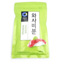 일본 일식 매콤 와사비 겨자 고운 분말 초밥 한식 식자재, 1개, 청정원 겨자분200g