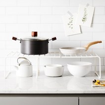 한샘 SOK 모던 확장형 선반랙 화이트, 단일/상품