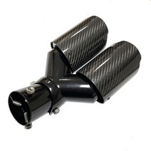 가변배기 자동차 머플러 튜닝부품 배기관 인터페이스 조정 가능한 탄소 섬유 꼬리 목구멍 66mm89mm101mm114mm, 밝은 66mm-76mm