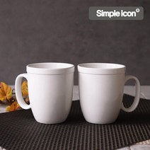 심플아이콘 화이트 머그 400ml, 상세설명 참조, 없음