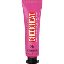 [정품] Maybelline New York Cheek Heat 젤 크림 블러쉬 메이크업, 35 Berry Flame