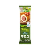 롯데 Chefood 우유핫도그 70g 4개 혼밥 간편식 아침대용 캠핑음식, 16개
