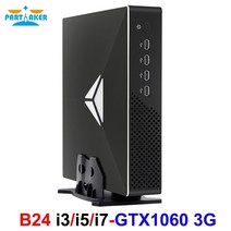 [해외]높은 수준의 미니 PC 인텔 코어 i7-9700F i5-9400F i3-9100F GTX 1060 GDDR5 3G 게임 데스크탑 컴퓨터 4K 다중 디스플레이 AC, 램 없음 저장 공간 없음, i3-9100F GTX1060 3G
